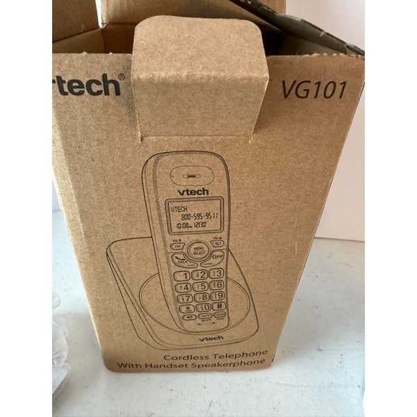 V TECH Cordless Telephone #VG101 with Handset Speakerphone - NEW