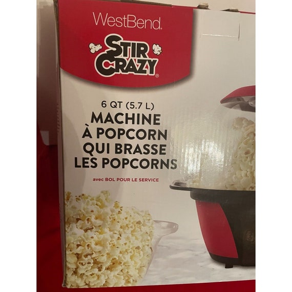 Westbend Stir Crazy Popcorn Machine - Red 82707