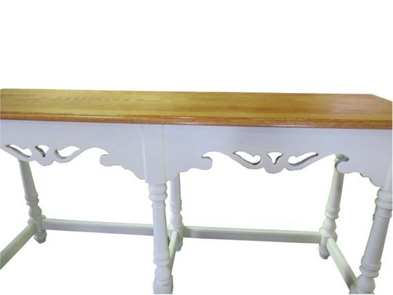 Ethan Allen Farmhouse Console Cottage Painted Sofa Table Etsy