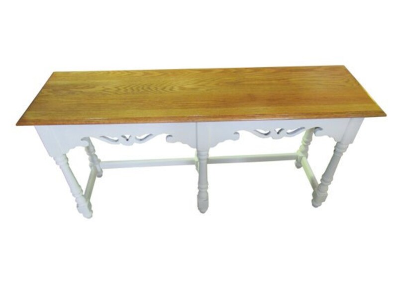 Ethan Allen Farmhouse Console Cottage Painted Sofa Table Etsy
