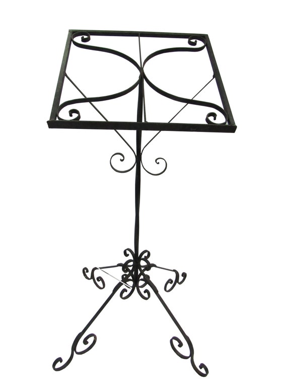 Vintage Wrought Iron Music Book Menu Stand Wrought Iron Etsy