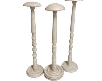 Collection French Shabby Hat/Wig Stands Shop Display