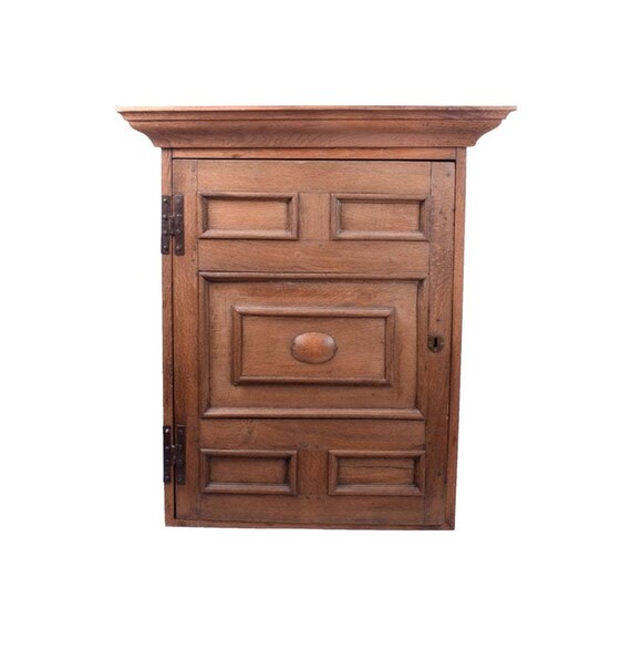 Large Farmhouse Wall Cabinet Rustic Hanging Vintage Wooden Wood Arts And Crafts Cupboard