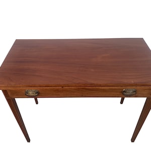 Antique Hepplewhite/Federal Mahogany Gaming Table/Entry Console Flip Top Convertible