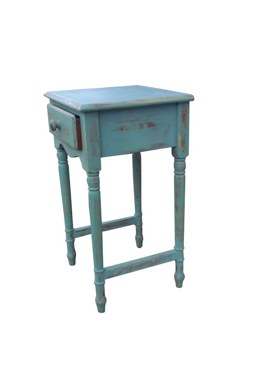 Coastal Cottage Maple Bedroom Set Vintage Maple Shabby Blue Aqua 3 Piece Bedroom Suite Painted Maple Dressers Nightstand