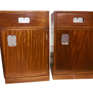 RESERVED FOR lUKE, 2 Pair English Mid Century Night Stands/ Side Tables Ship/Student Lockers
