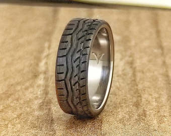 Drift, Carbon Fiber Tire Tread Ring: Titanium Core Racing Band