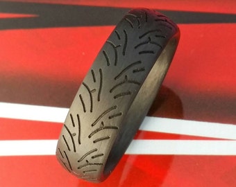 Carbon Fiber Motorcycle Tire Tread Ring - Sport Bike Racing Band