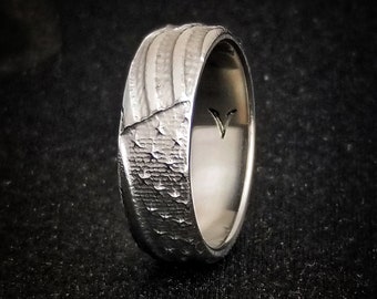 American Flag Titanium Ring: Patriotic Wedding Band, Old Glory Polished 7mm