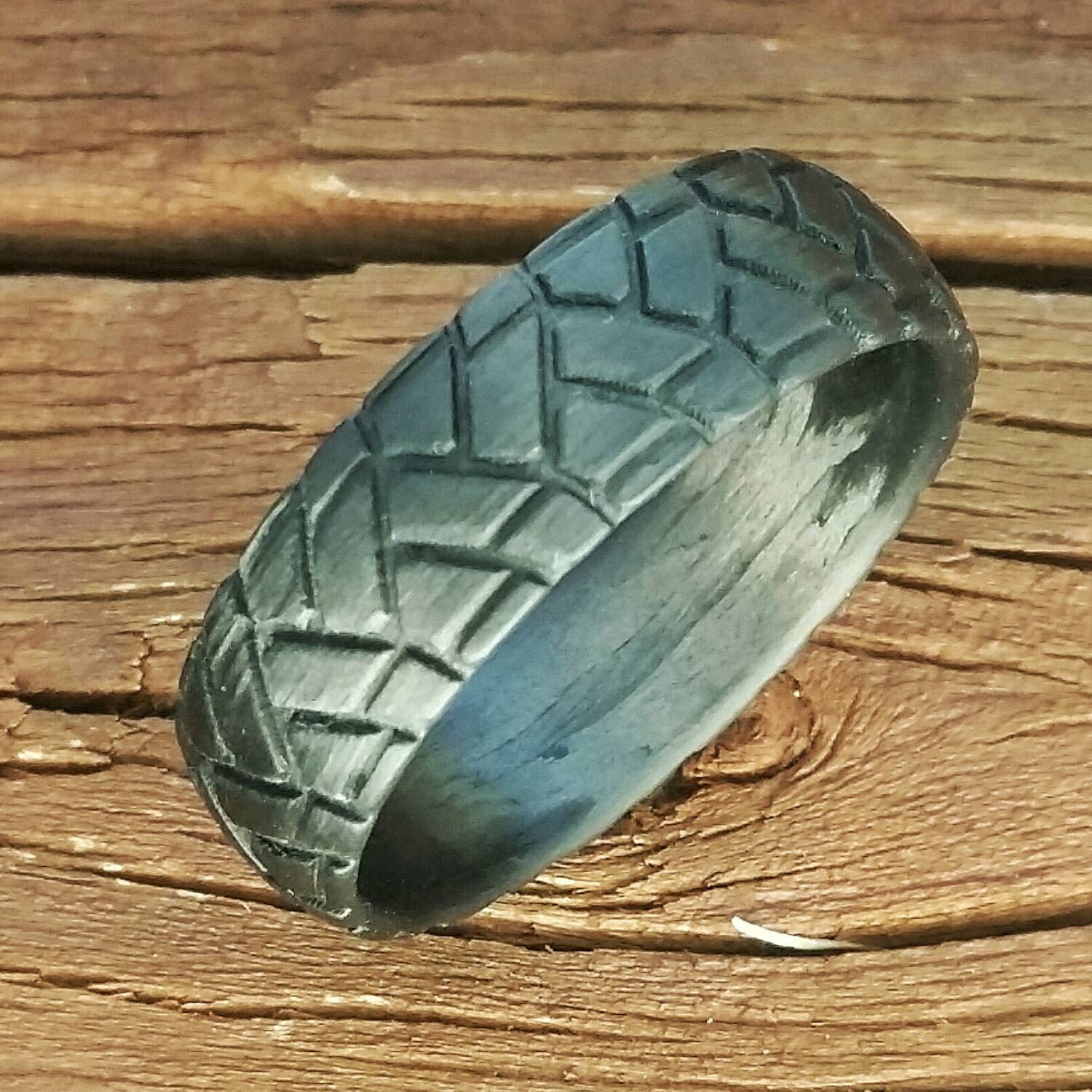 Carbon Fiber Tread Ring: Adventure Bike Wedding Band - Etsy