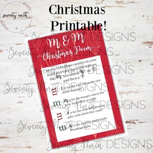 Religious Christmas printable, Christmas Activities, Christmas Prints, christmas neighbor gift print, christmas poem