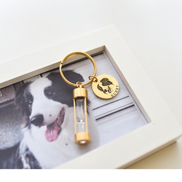 Custom Pet Fur Key Chain | Pet Memorial Jewelry | Pet Hair Keepsake | Dog Cat Fur Memorial | Personalized Gift For Pet Loss | Pet Lover Gift
