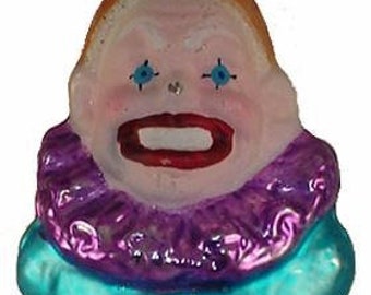 Christmas Ornament Vintage Clown Larry Fraga Made in Germany