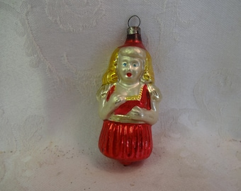 Christmas Antique Christmas Ornament Girl Made in Germany #1111