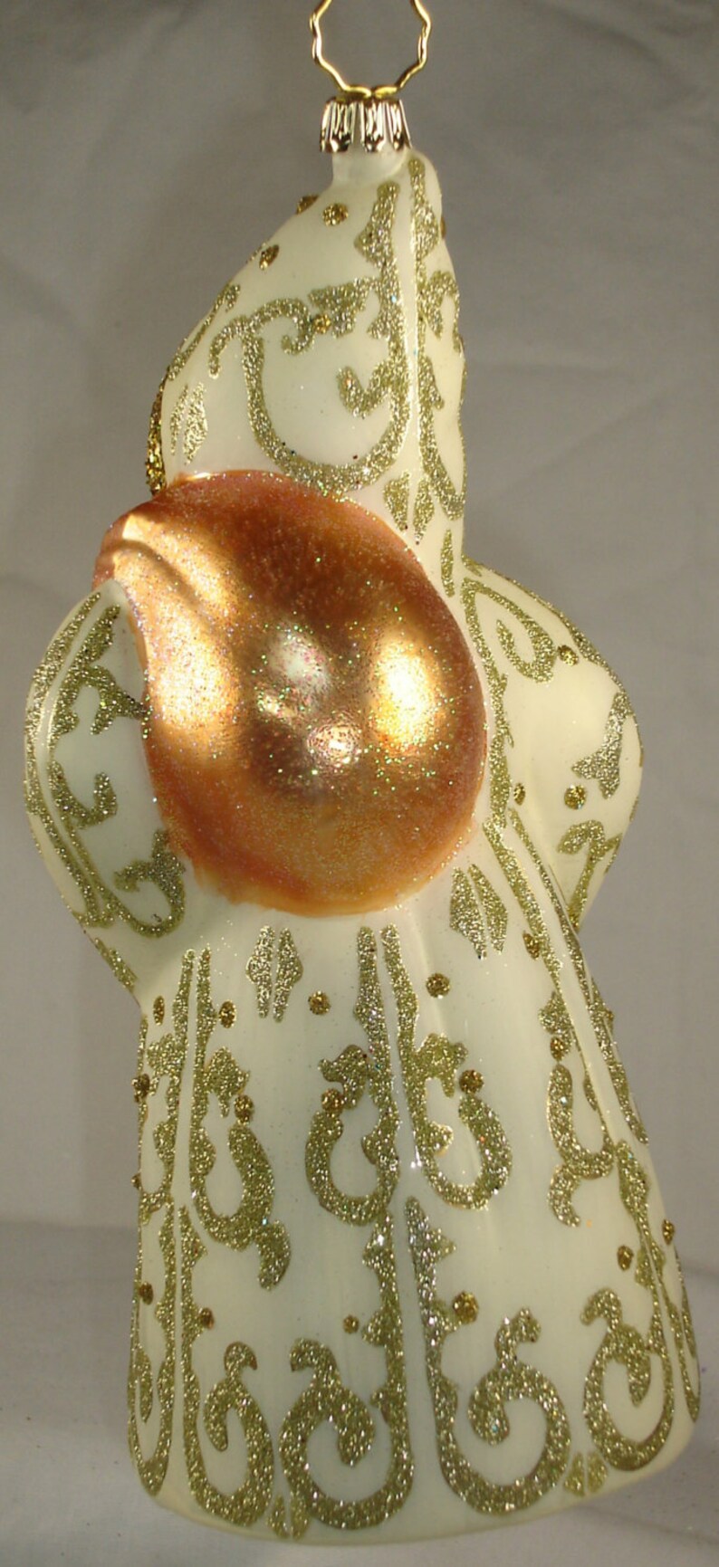 Santa Glass Christmas Ornaments Ino Schaller Germany 20 Etsy