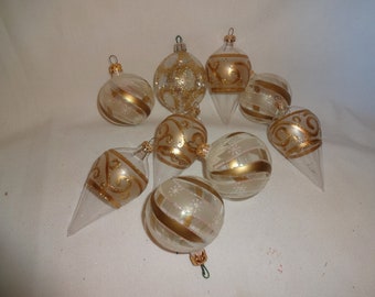 Ornament Caps 28 Mm 1 1/16 Inch Great for Replacement or Making Your Own  Ornaments Gold 10 Pieces FREE SHIPPING 