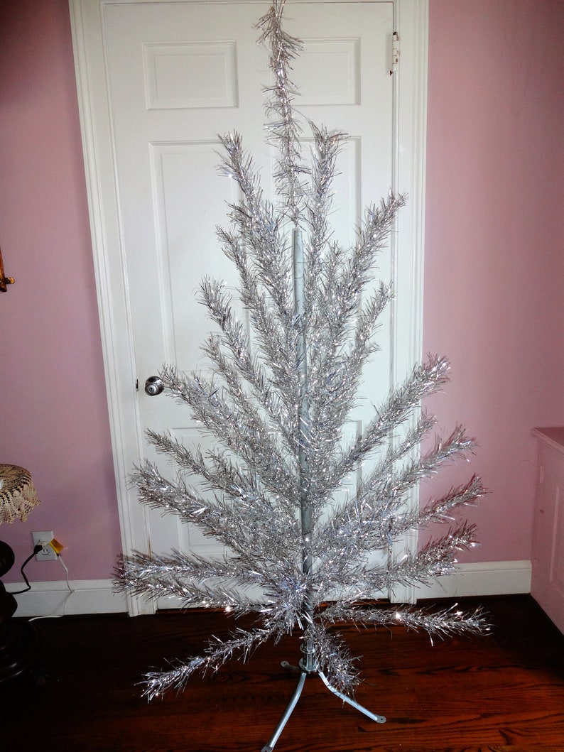 Aluminum Christmas Tree Made by Taper 6 1/2 Feet Tall Vintage Etsy