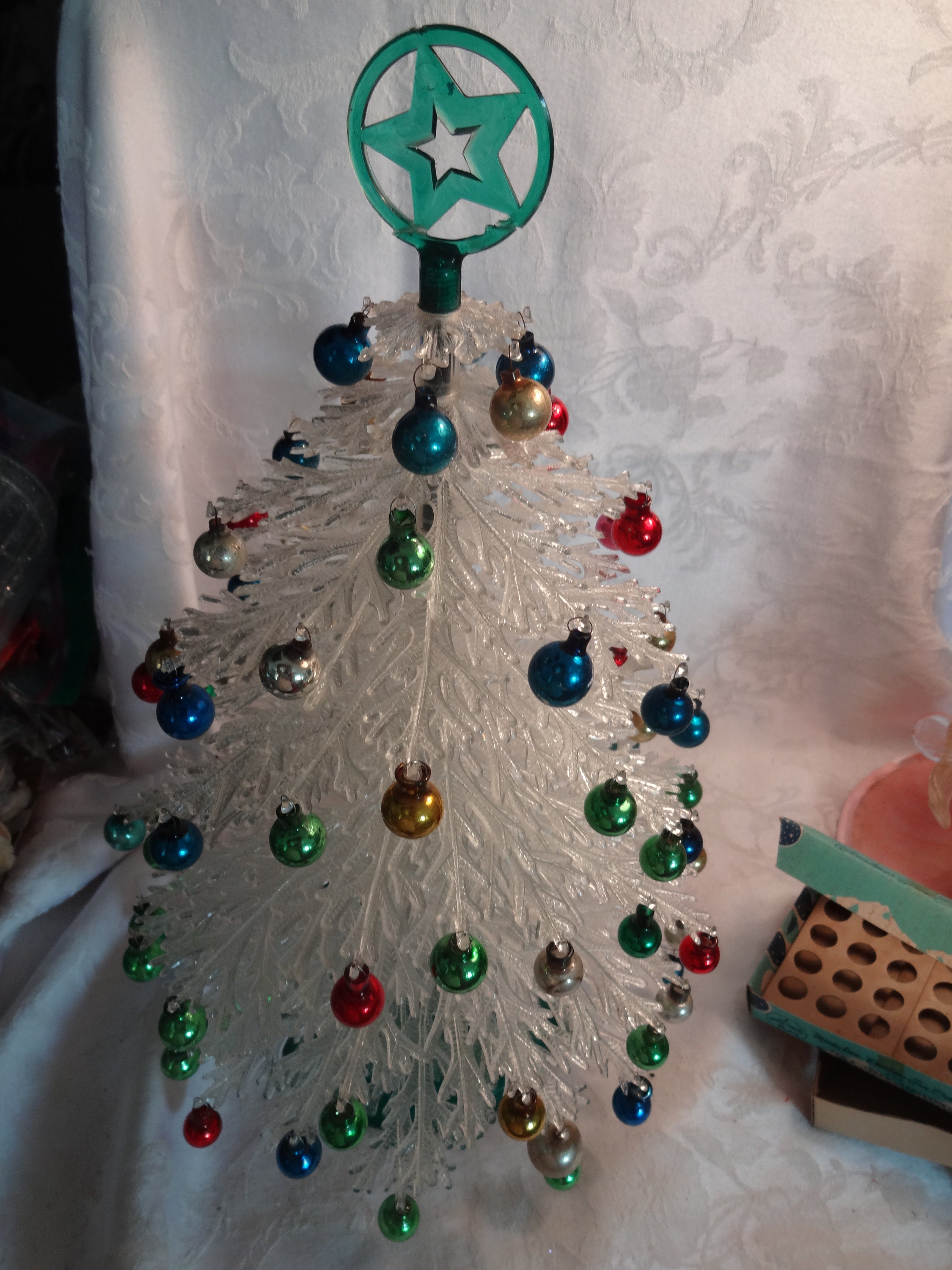 Vintage Plastic Christmas Tree 1950s Plasco Plastic Christmas Etsy