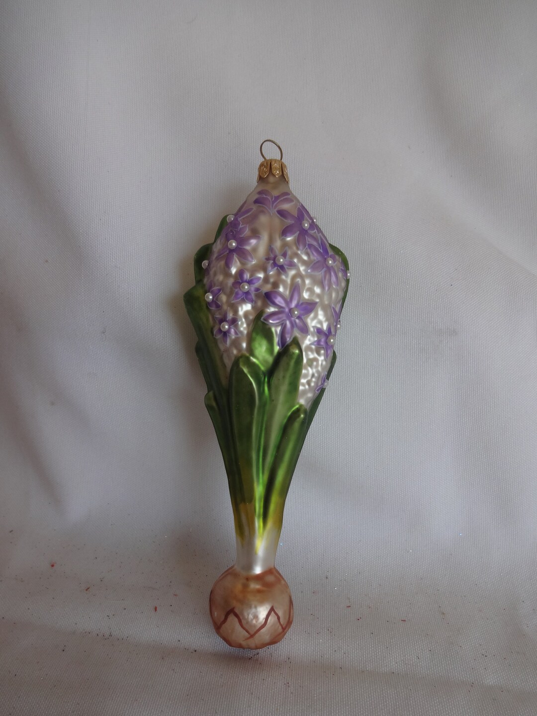 Vintage Flower Glass Ornament Made in Poland 1725 Etsy