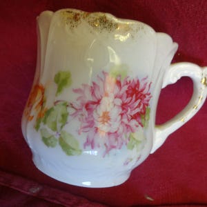 Shaving Mug Antique Porcelain with Flower Designs T 22