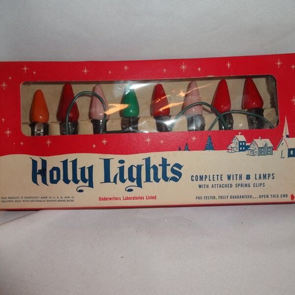 Vintage Christmas Lights Etsy