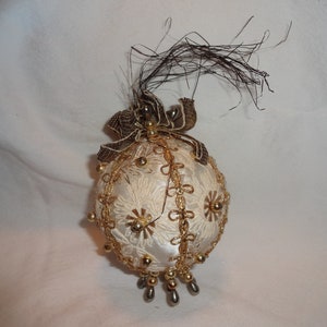 Christmas Ornament sequin Vintage Very Fancy