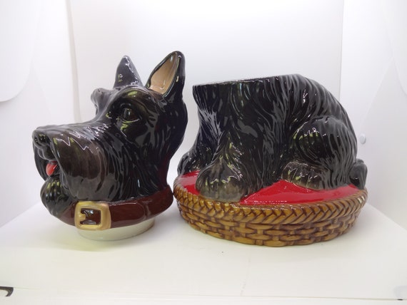 Cookie Jar Vintage Scotty Dog Made by Jeffrey Banks David Cookirs