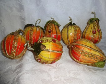 Christmas Ornament Vintage Fruit Bright Colors #6565