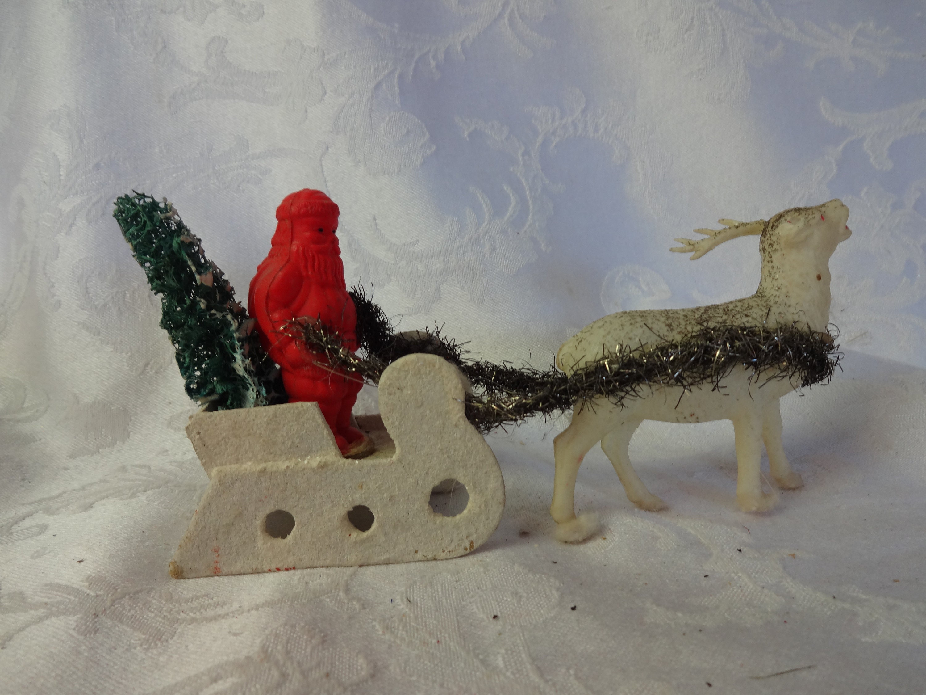 Santa Sleigh With Deer Vintage , Antique Made in Japan #6565 - Etsy