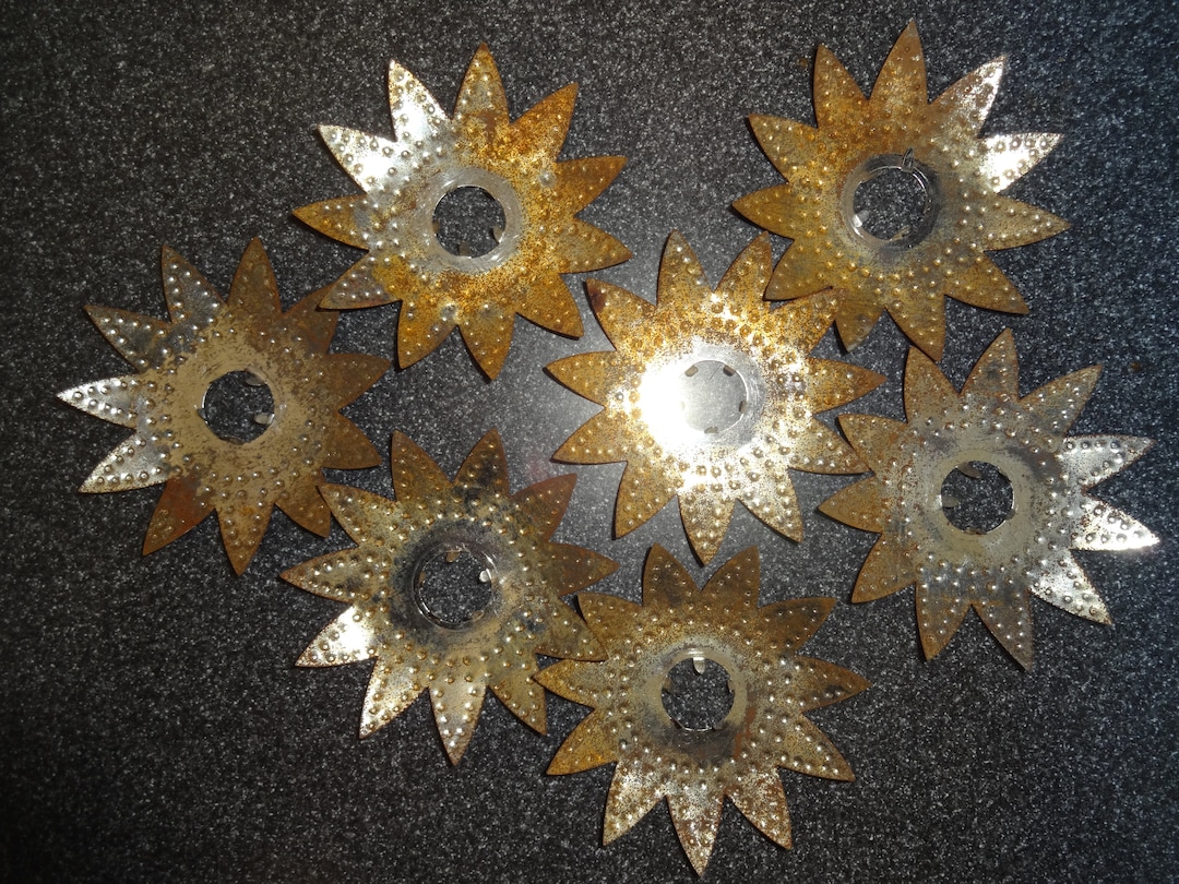 Antique Christmas Tree Light Reflectors Tin 03031 3 Etsy