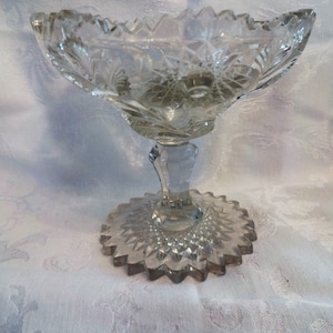 Early Pressed Glass Compote