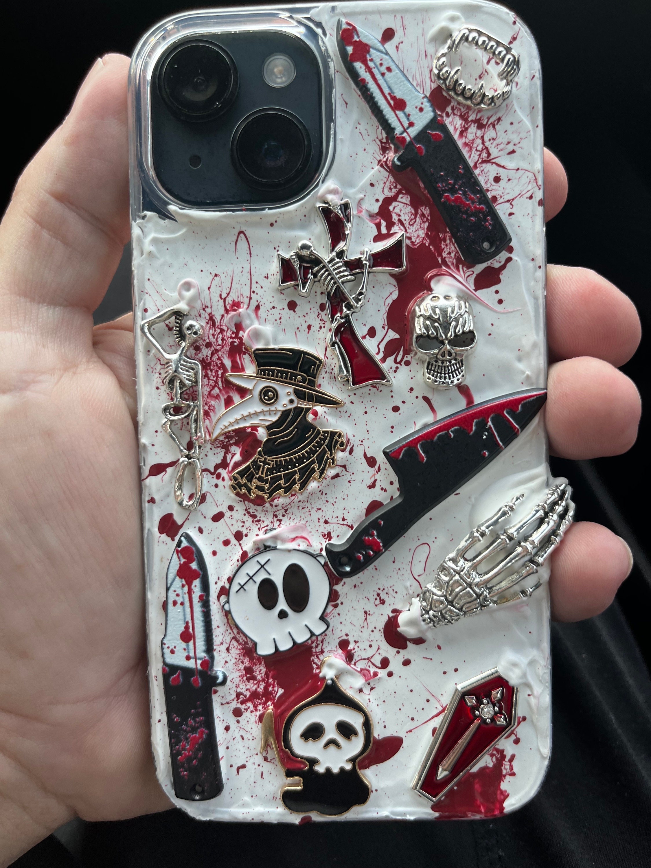 Spooky/scary Decoden Phone Case - Etsy Israel