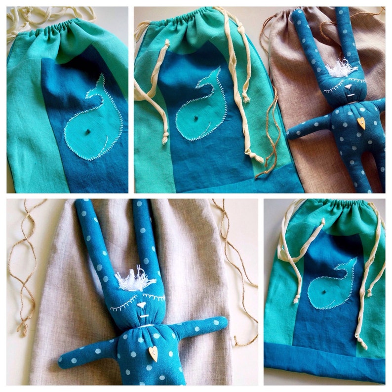Cloth Doll Animal Toys Linen Toy Fabric Toy Linen Doll Eco Friendly Toys