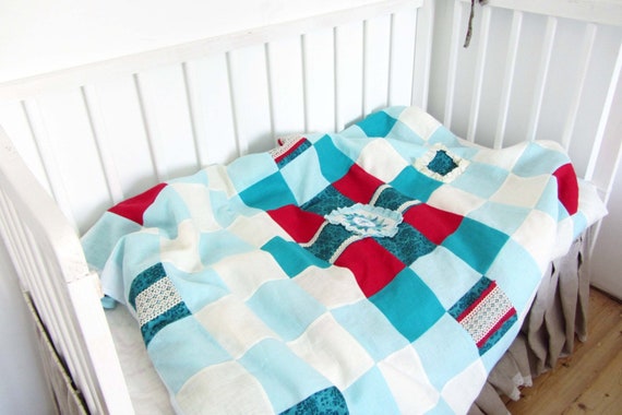 Patchwork Duvet Cover Fantasy For A Child Pure Linen Etsy