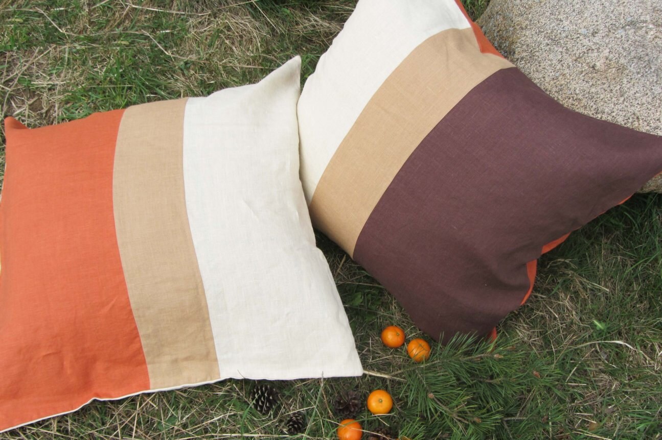 Coussin Bicolore en Lin