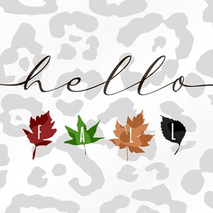 hello fall SVG file