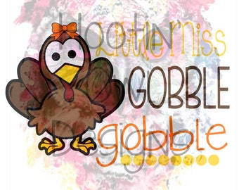 little miss gobble gobble SVG
