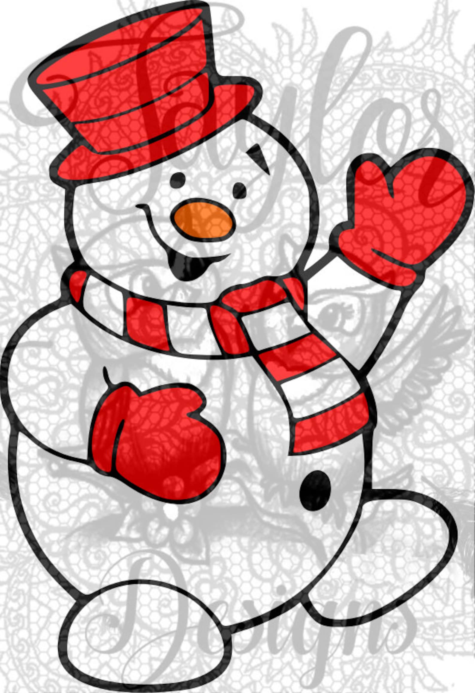 Snowman Svg File - Etsy