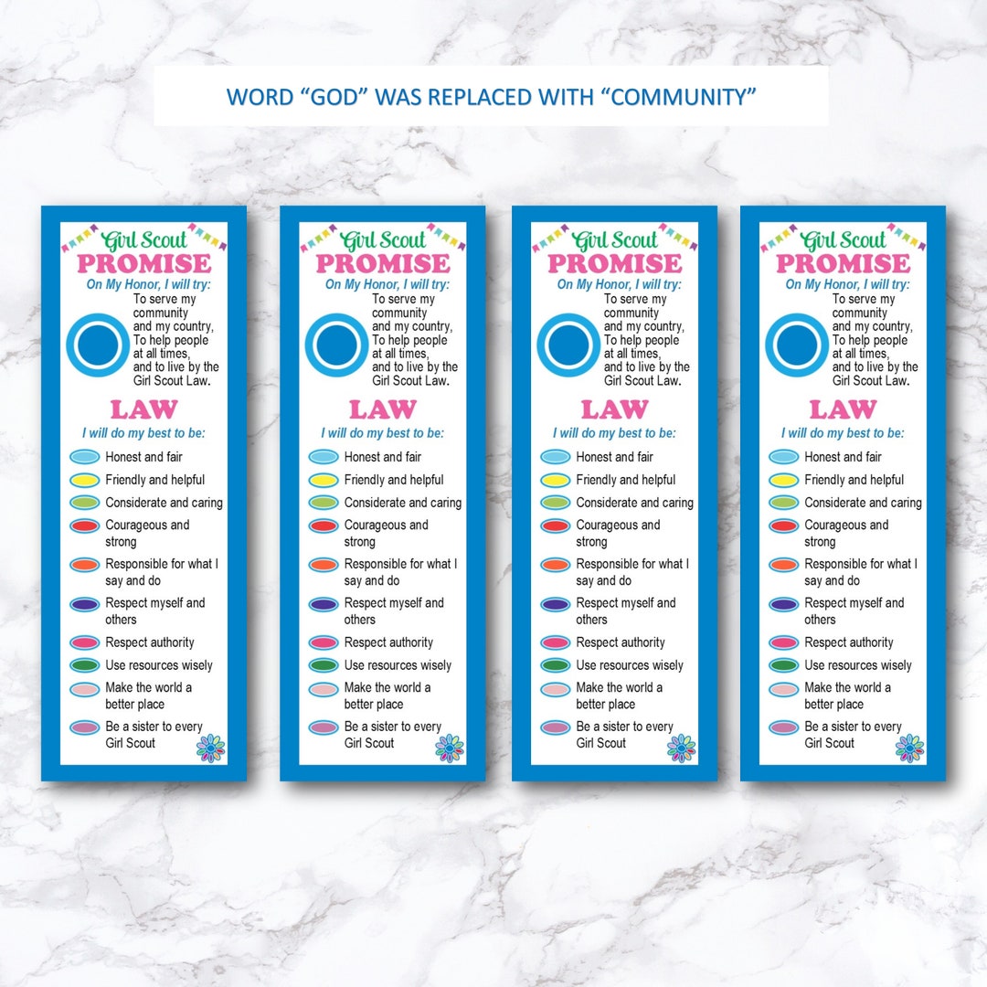 Girl Scout Promise and Law Printable, Daisy Girl Scout, Daisy Petals ...