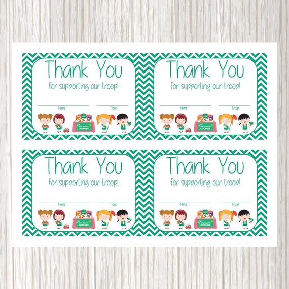 Lucrative image regarding girl scout cookie thank you note printable Dynamic image with girl scout cookie thank you note printable