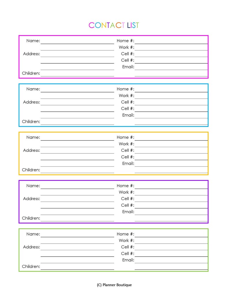 Get in touch with Listing, Deal with E book, Printable Planner, Planner Printable, Planner Inserts, Quick Down load, Printable, Electronic Down load, Printables picture relating to Printable Contact List named Get in touch with Listing, Deal with Ebook, Printable Planner, Planner Printable, Planner Inserts, Fast Down load, Printable, Electronic Obtain, Printables