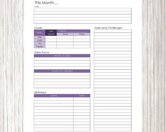 Direct Sales Planner - Etsy