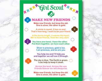 Make New Friends Girl Scout Song Lyrics Printable