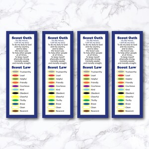 Cub Scout Bookmark Cub Scout Promise and Law Printable Cub - Etsy Ireland