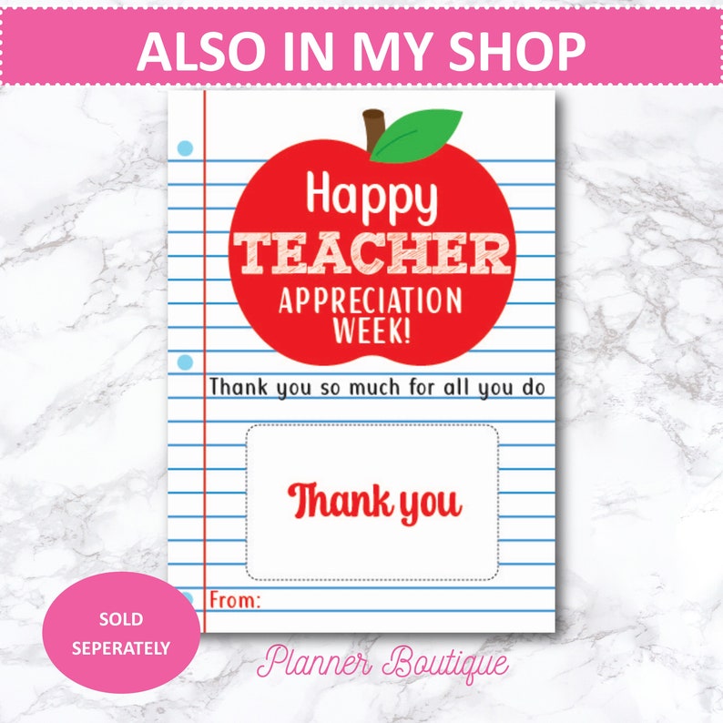 Editable Teacher Room Service Door Hanger Appreciation Week Ideas Printable Thank You End of Year Tags School Classroom Volunteer PTA PTO image 7