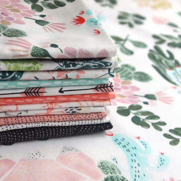 Desert Bloom Fat Eighth Bundle by Rae Ritchie for Dear Stella Design 11 Pcs Complete Collection