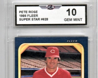 PETE ROSE 1986 FLEER Super Star special baseball card Cincinnati Reds