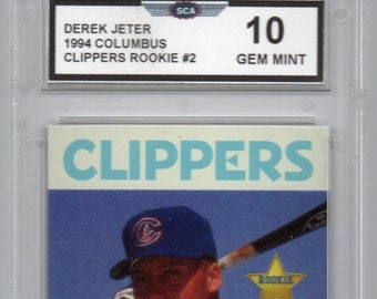 DEREK JETER 1994 Columbus Clippers Rookie Card 