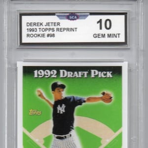 REPRINT DEREK JETER 1993 copy of his popular rookie card
