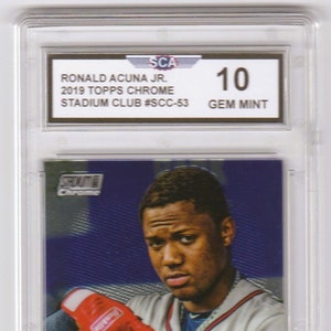 RONALD ACUNA JR. 2019 Topps Chrome Stadium Club Card Atlanta Braves